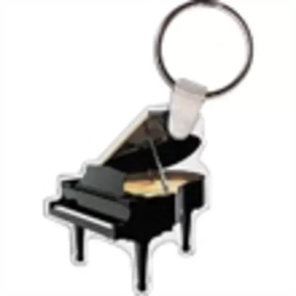 Grand piano-shaped key tag,