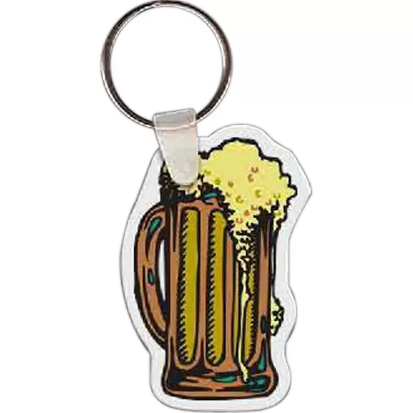 Beer stein-shaped key tag,