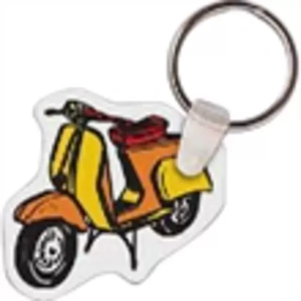 Moped shaped key tag