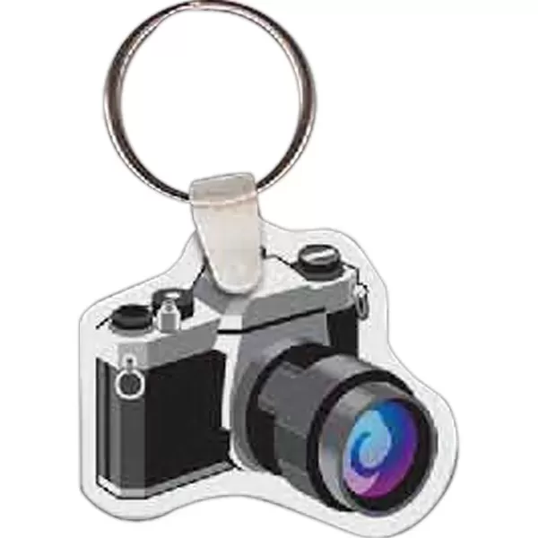 Camera shaped key tag