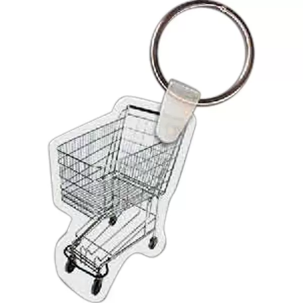 Grocery cart shaped key
