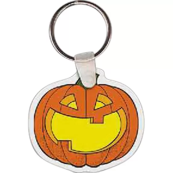 Pumpkin shaped key tag,