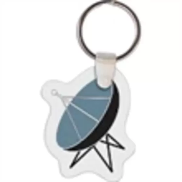 Satellite shaped key tag,