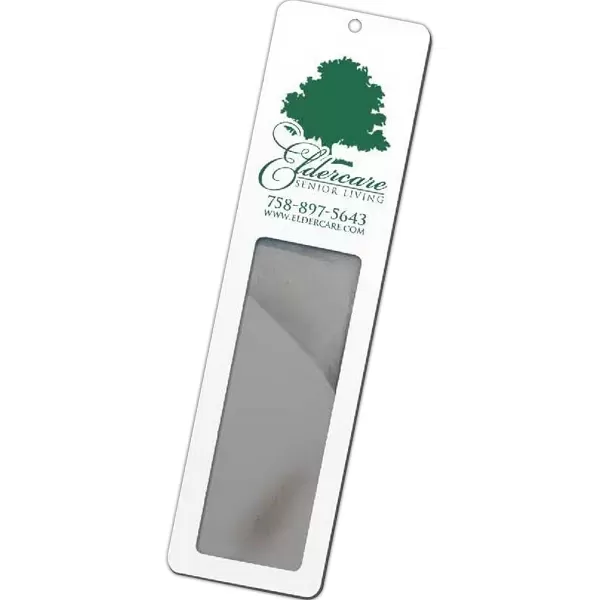 Bookmark with magnifier window
