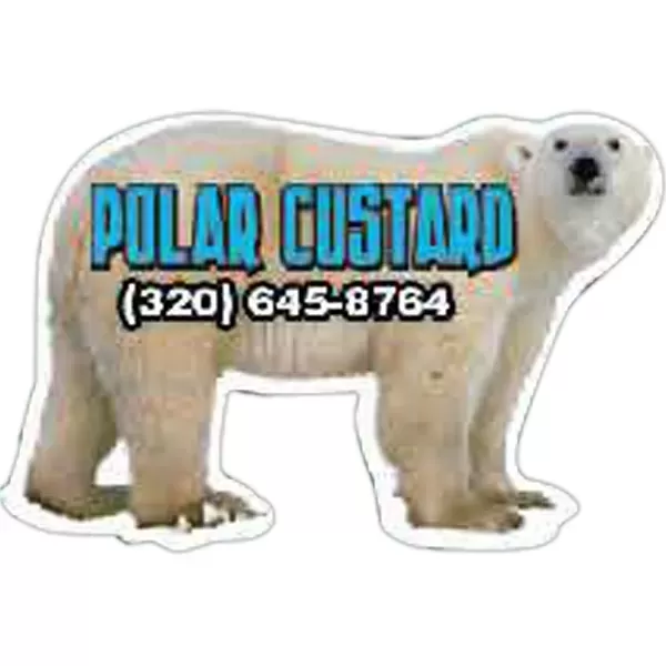 Polar bear-shaped thin magnet,