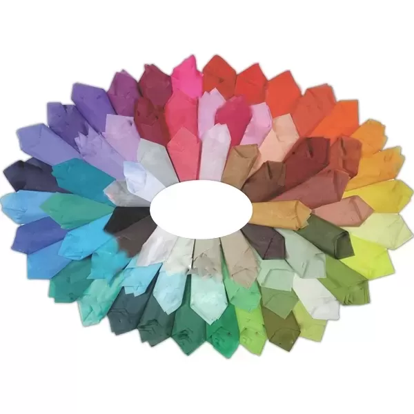 Non-metallic deep-colored tissue paper,