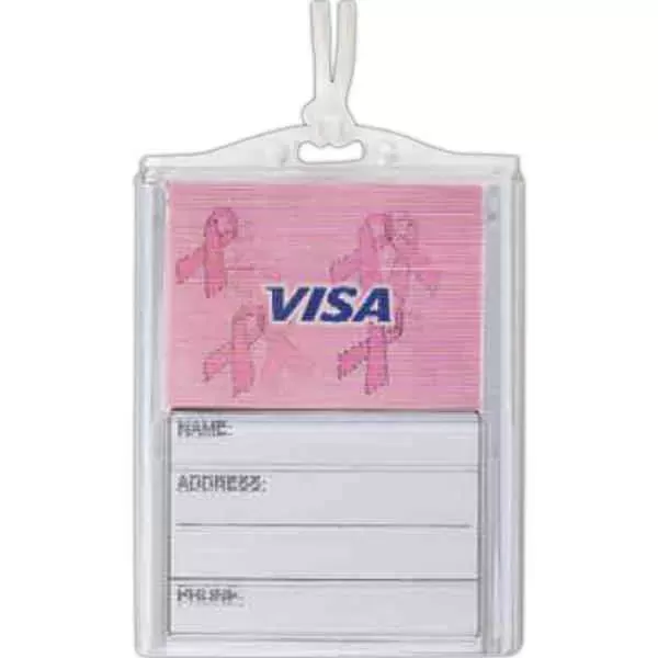 Lenticular luggage tag with