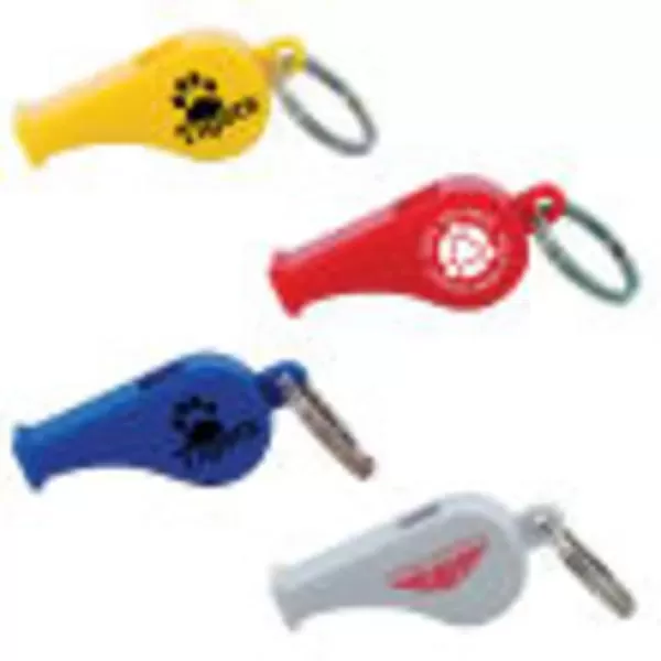 Whistle key tag with