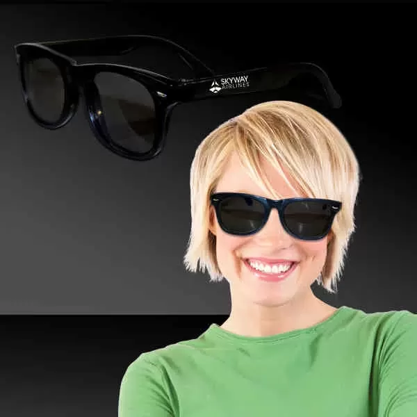 Classic black sunglasses with