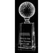 Optical crystal golf pedestal