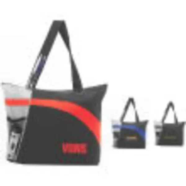 Polyester travel tote with