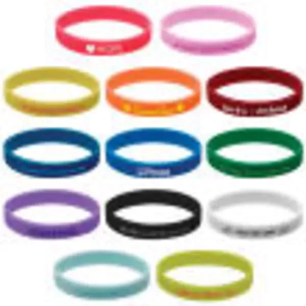 Silicone wristbands with pad