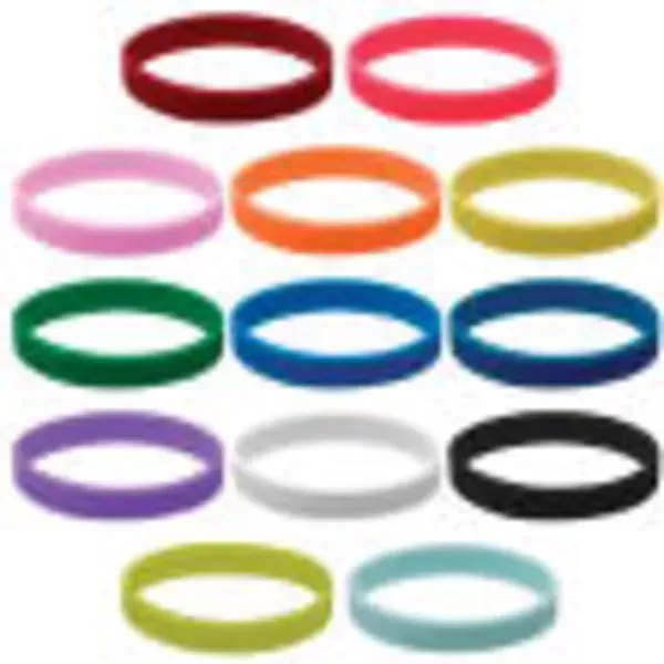 Silicone wristband with no