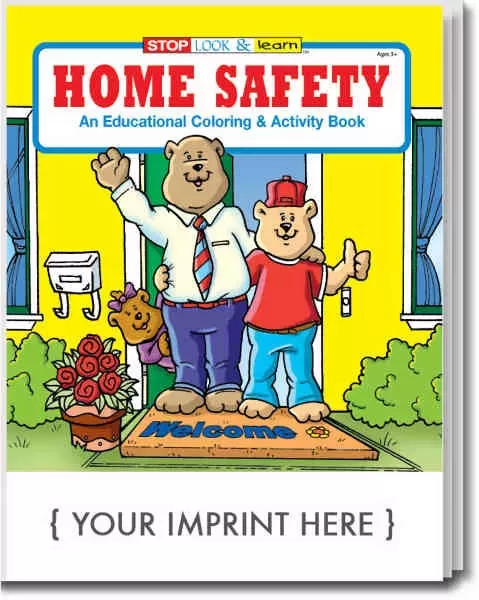 Home Safety educational coloring