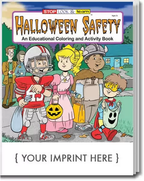 Halloween Safety coloring and