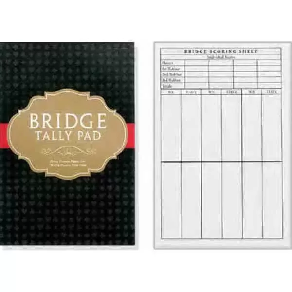 Bridge Tally Pad features