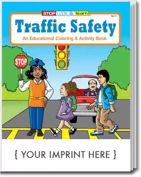 Traffic Safety educational coloring