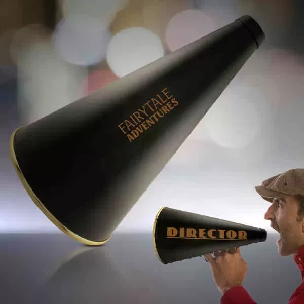13: movie director's megaphone