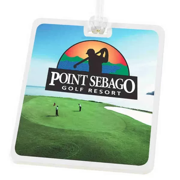 Golf tag, digital imprint.