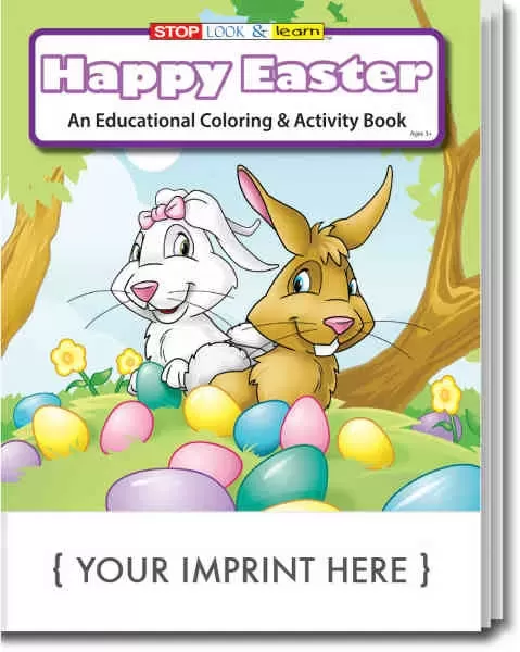Happy easter coloring book.