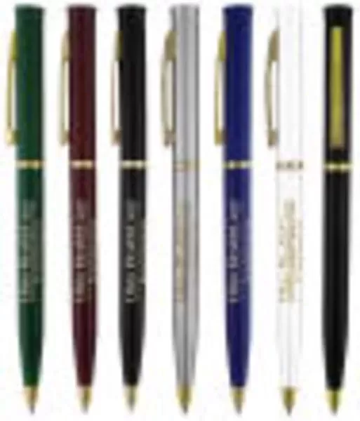 Solid color plastic ballpoint