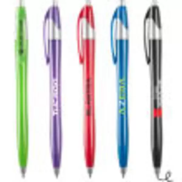 Hourglass shaped ballpoint pen