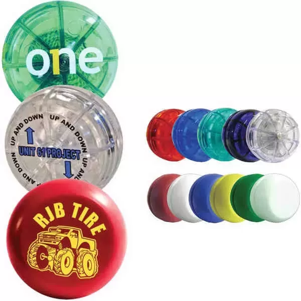 Promotional yo-yo that measures