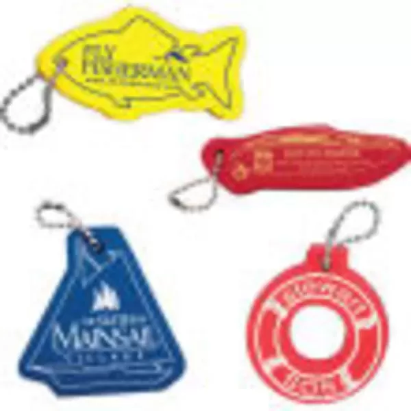 Foam float keychain with