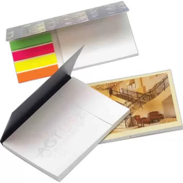 Pocket notepad with tape