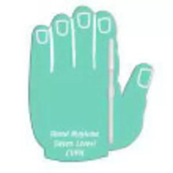 Hand shaped dry erase