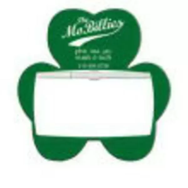 Shamrock shaped dry erase