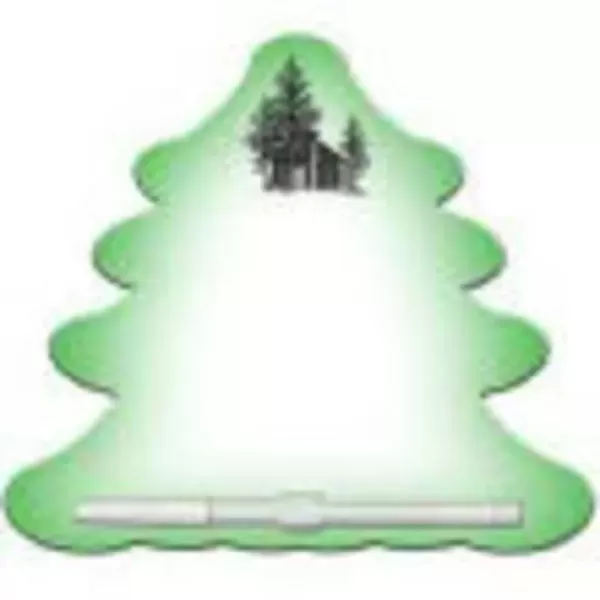 Evergreen shaped dry erase