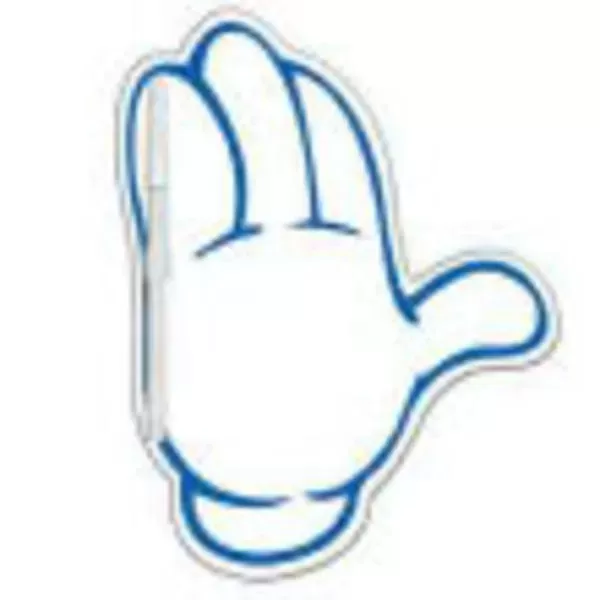 Mitten shaped dry erase