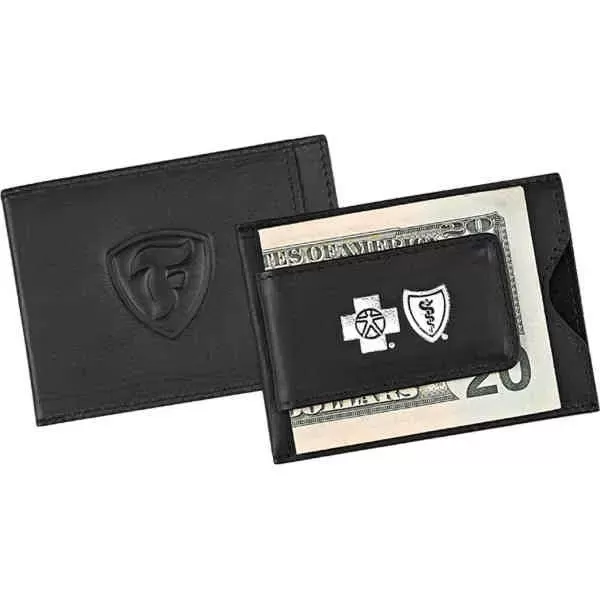 Leather magnetic money clip