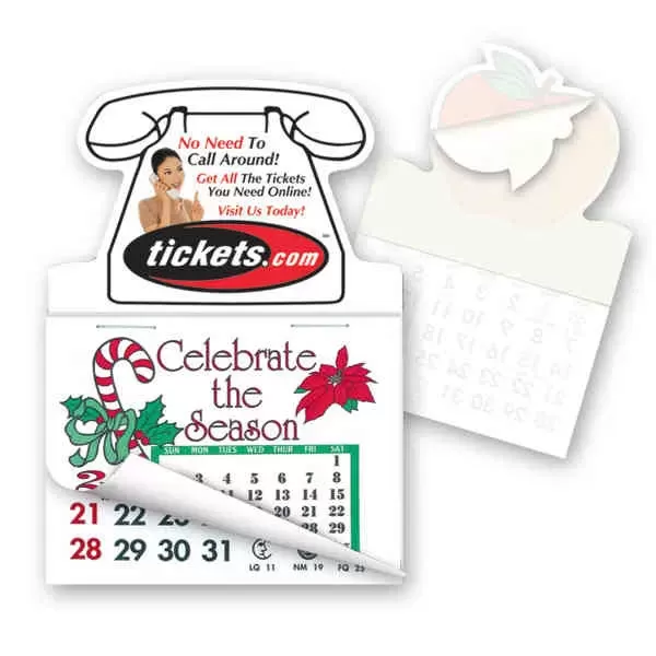 Telephone Shape Stick'em Calendar