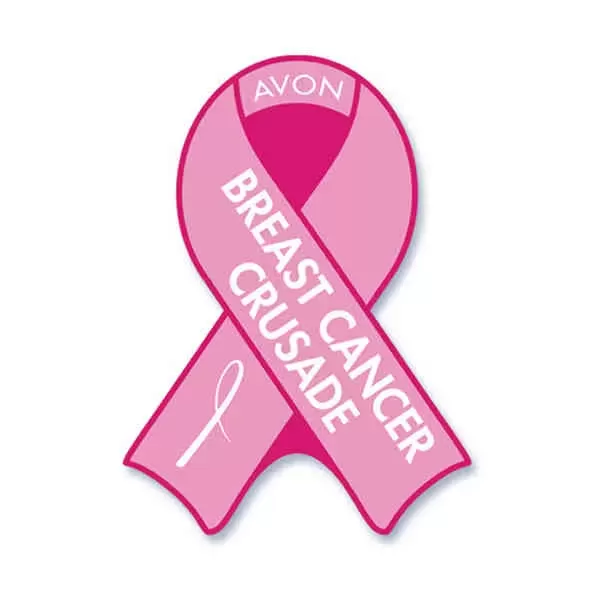 Breast cancer ribbon stickless