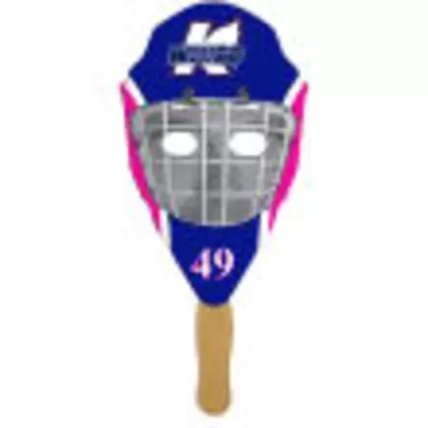 Hockey mask shaped fan