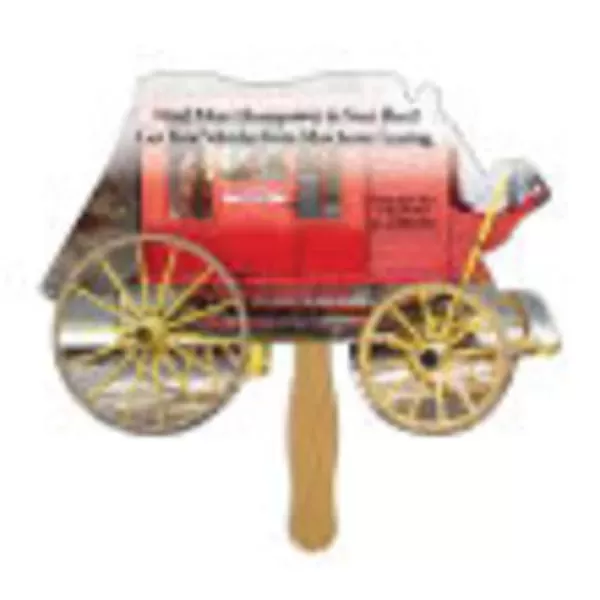 Stage coach shaped fan