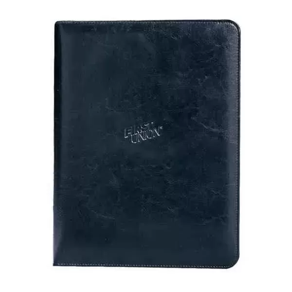 Black leather writing pad