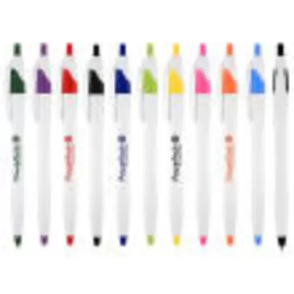 White barrel plastic pen