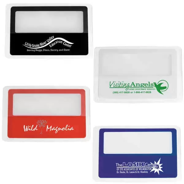 Credit card shaped magnifier