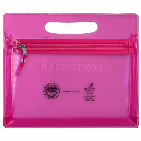 Translucent airline pouch with