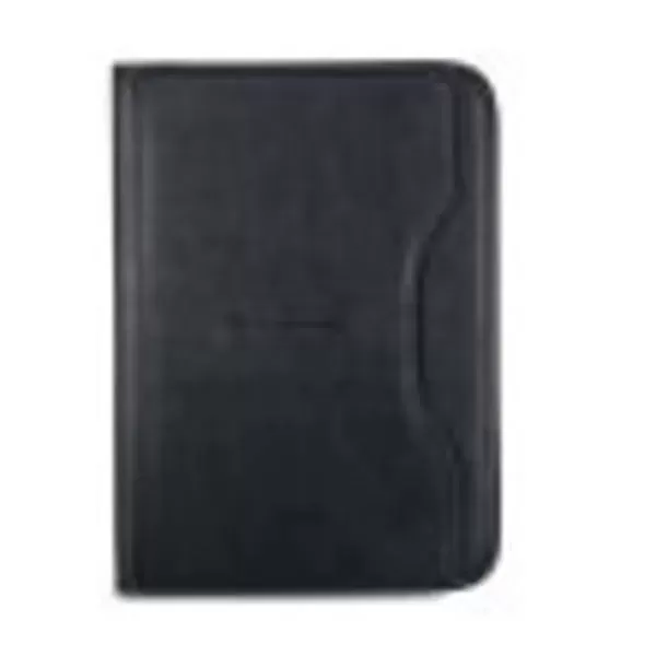 Black vegan leather padfolio