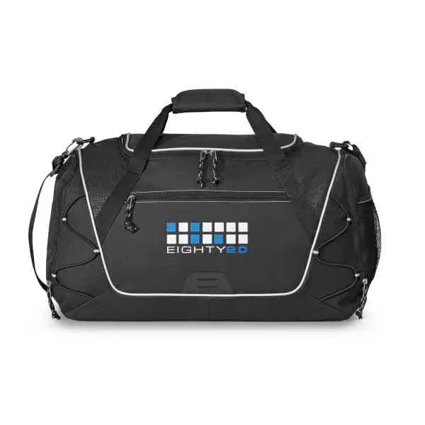 Sport duffel with bungee