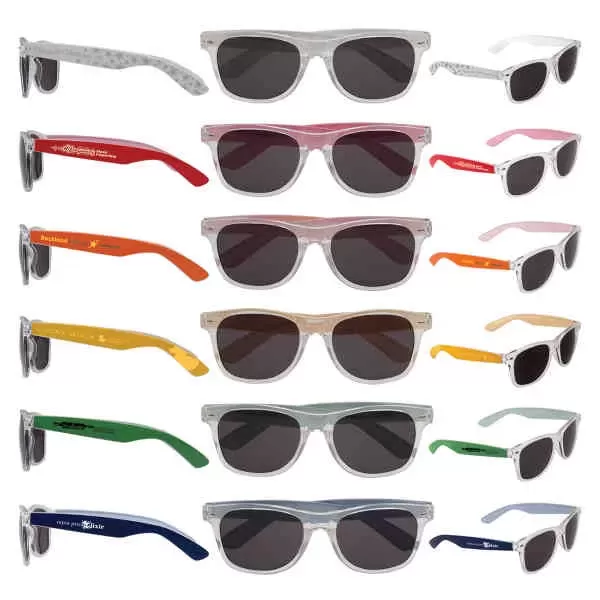 Color arm sunglasses with