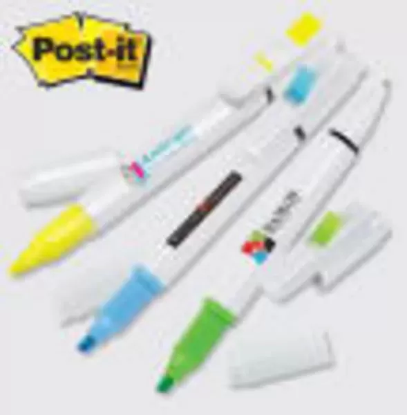 Post-it - Ballpoint pen-highlighter