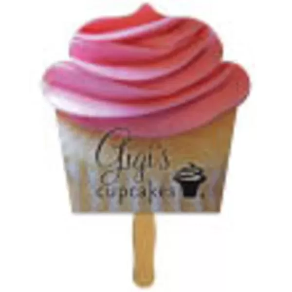 Cupcake shaped fan, material