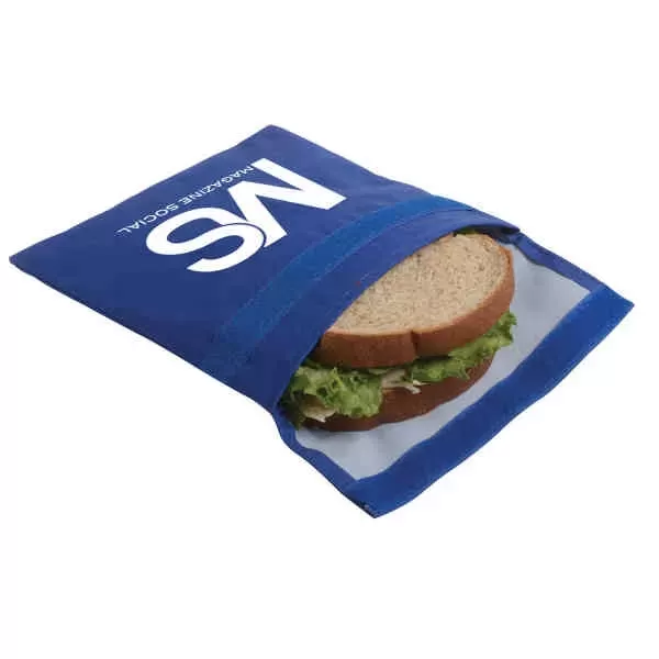 Reusable sandwich/snack bag made