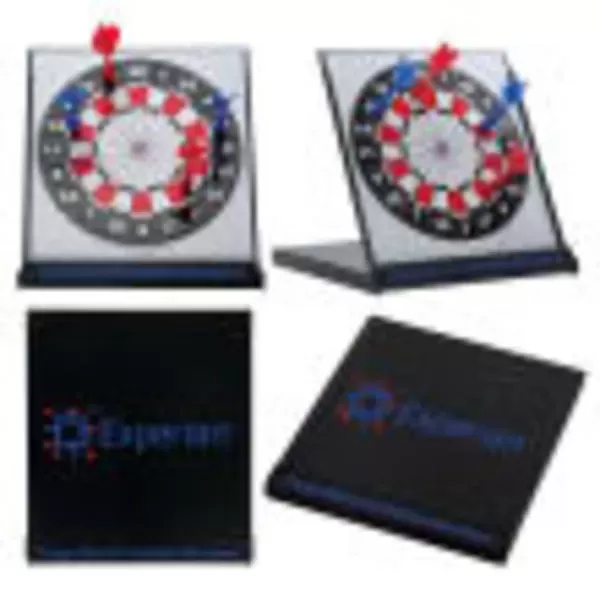 Desktop magnetic dart board