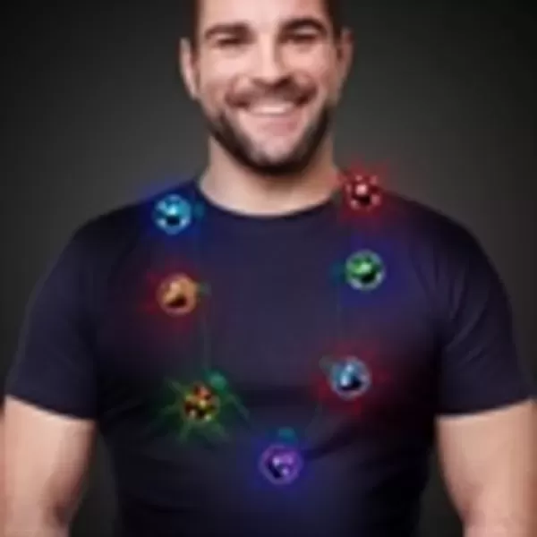 LED necklace with light
